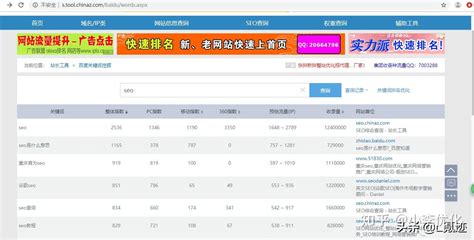 seo综合查询工具排名