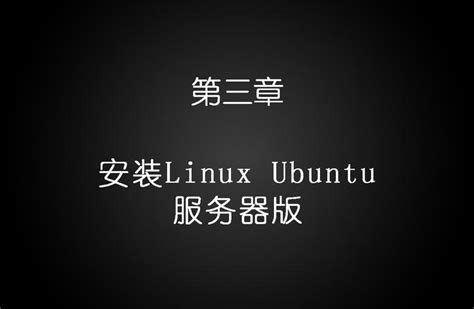 ubuntu服务器版使用教程